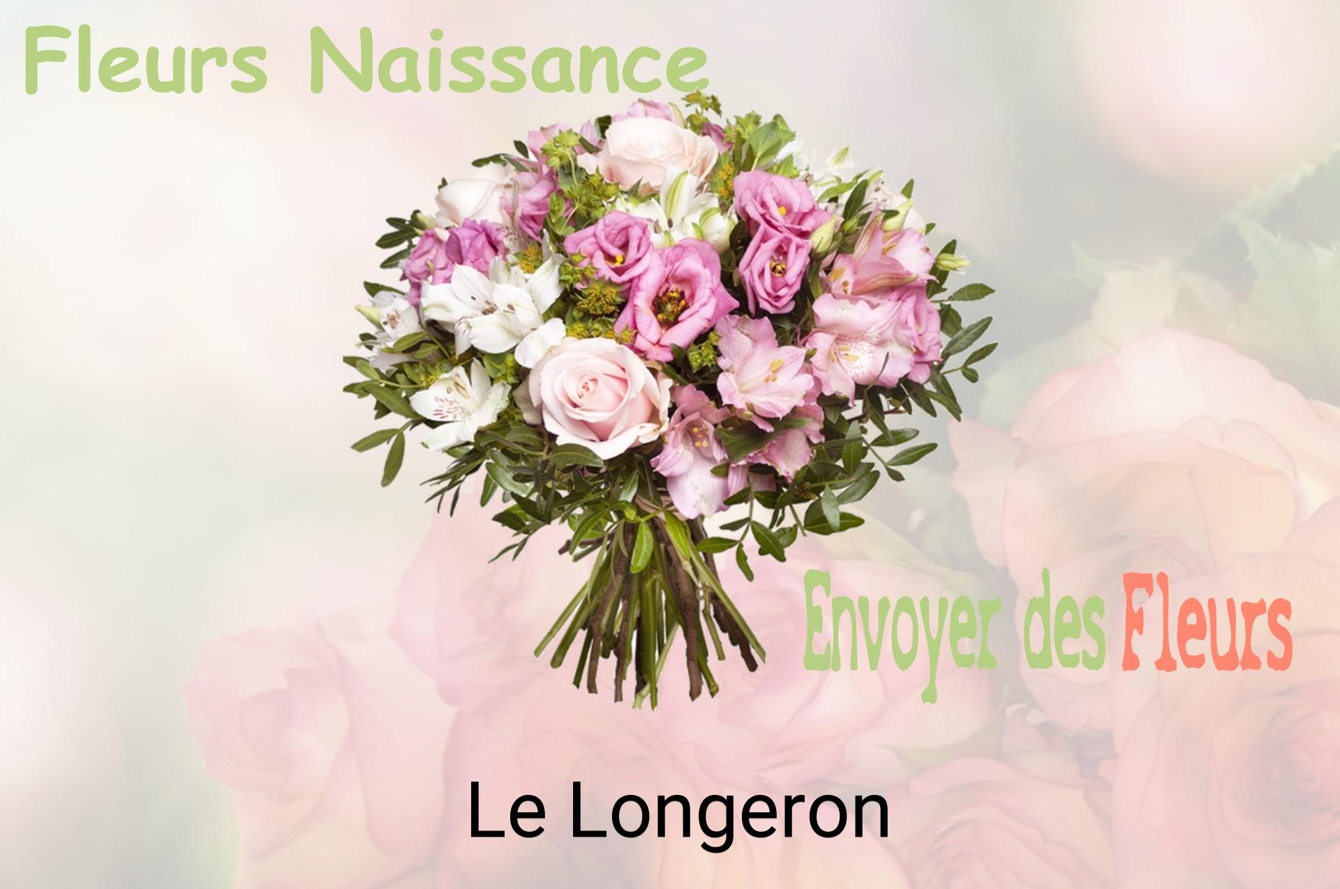 Bouquet de fleurs de naissance livré à Le Longeron